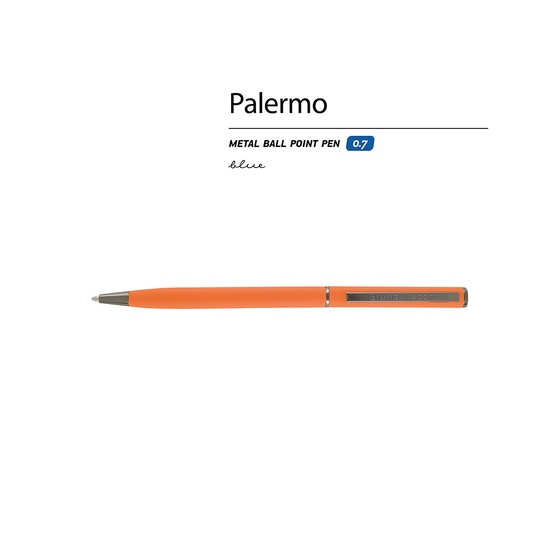 Ручка металлическая шариковая «Palermo», софт-тач-1