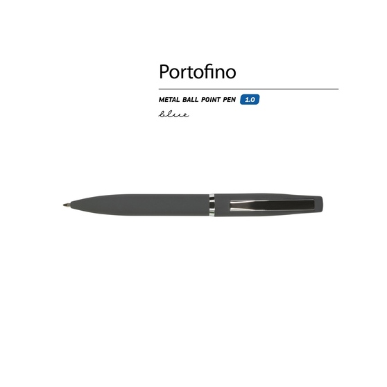 Ручка металлическая шариковая «Portofino», софт-тач-1