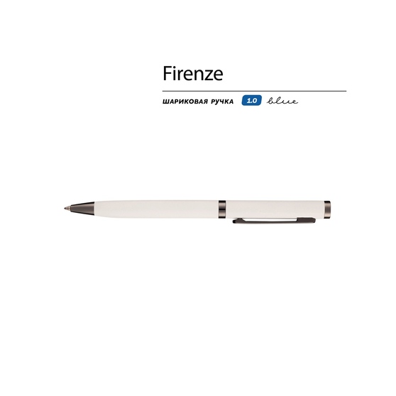 Ручка металлическая шариковая «Firenze», софт-тач-1