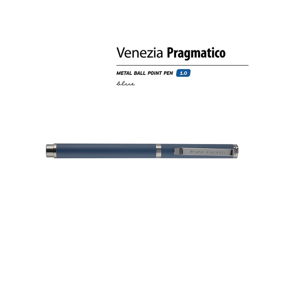 Ручка металлическая шариковая «Venezia Pragmatico» софт-тач-1