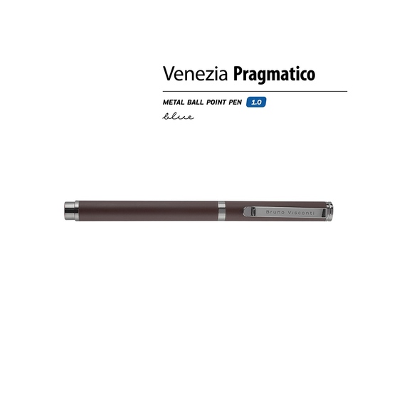 Ручка металлическая шариковая «Venezia Pragmatico» софт-тач-1
