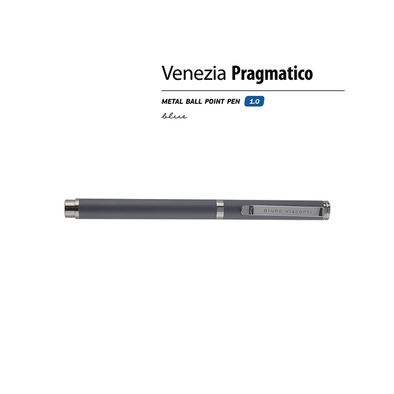 Ручка металлическая шариковая «Venezia Pragmatico» софт-тач-1