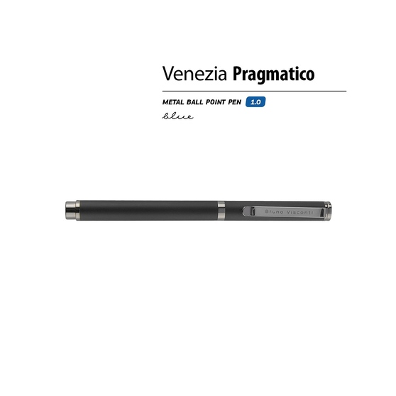 Ручка металлическая шариковая «Venezia Pragmatico» софт-тач-1