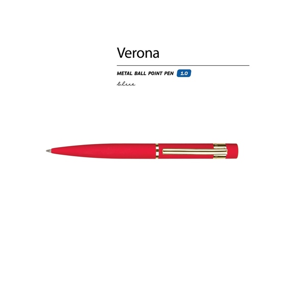 Ручка металлическая шариковая «Verona», софт-тач-1