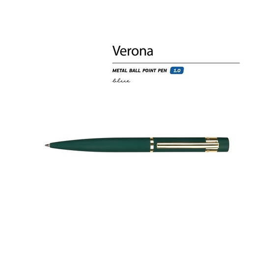 Ручка металлическая шариковая «Verona», софт-тач-1