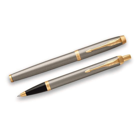 Набор Parker «IM Core Brushed Metal GT»: ручка шариковая, ручка роллер-1