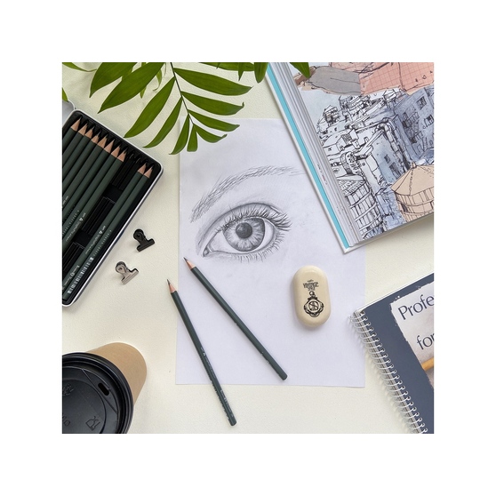 Набор из 12 чернографитовых карандашей «Sketch & Art» 2Н - 9В-6