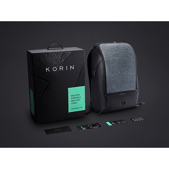 Водостойкий антикражный рюкзак FlexPackPro для ноутбука 15.6"-12