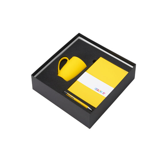 Подарочный набор «COLOR IT» с блокнотом, металлической ручкой и кружкой-1