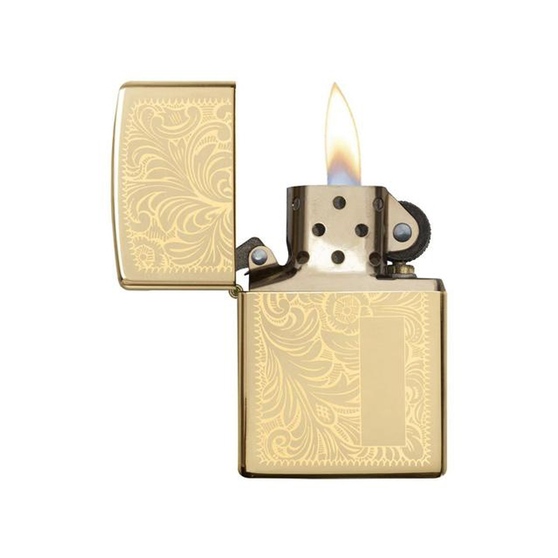 Зажигалка ZIPPO Venetian® с покрытием High Polish Brass-1