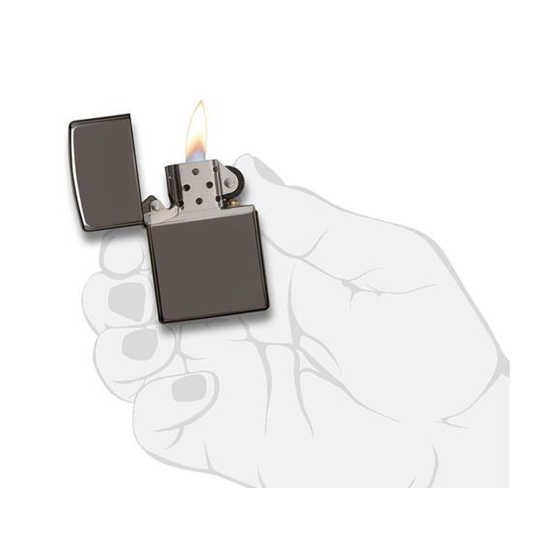 Зажигалка ZIPPO Classic с покрытием Black Ice®-4
