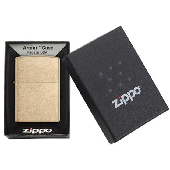 Зажигалка ZIPPO Armor™с покрытием Tumbled Brass-4