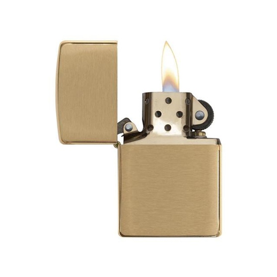 Зажигалка ZIPPO с покрытием Brushed Brass-1