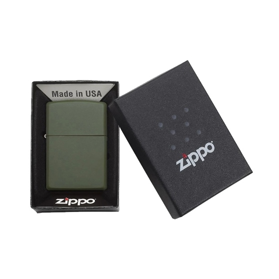 Зажигалка ZIPPO Classic с покрытием Green Matte-5