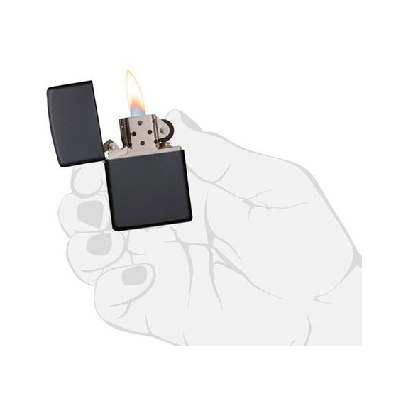 Зажигалка ZIPPO Classic с покрытием Black Matte-4
