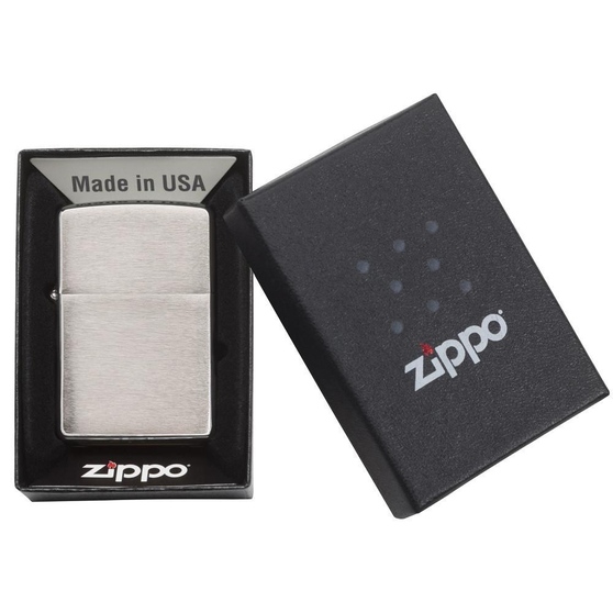 Зажигалка ZIPPO Classic с покрытием Brushed Chrome-3