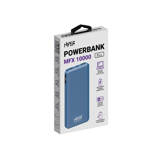 Портативный внешний аккумулятор «MFX», 10000 mAh-3