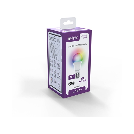 Умная LED лампочка «IoT A61 RGB»-2