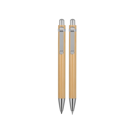 Набор «Bamboo»: шариковая ручка и механический карандаш-2