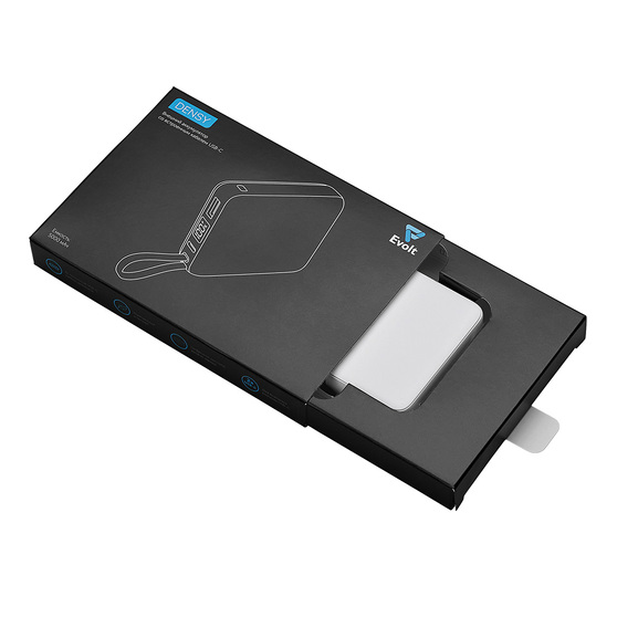 Внешний аккумулятор со встроенным кабелем USB-C «Дэнси», 5000 мАч-4