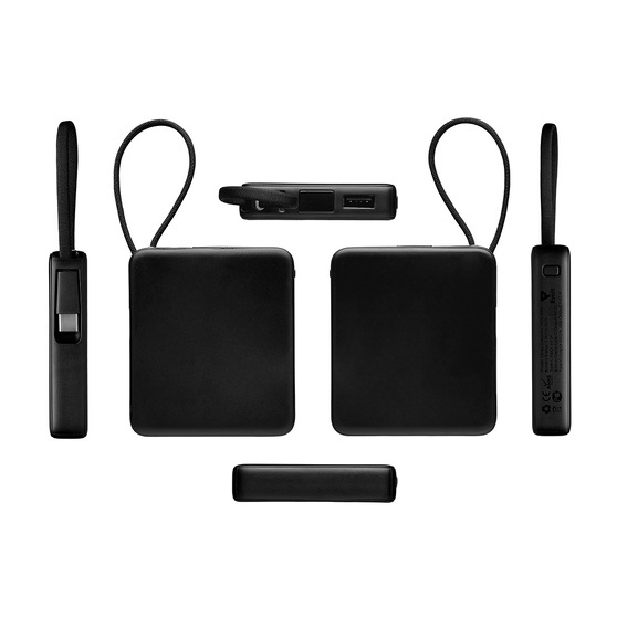 Внешний аккумулятор со встроенным кабелем USB-C «Дэнси», 5000 мАч-3