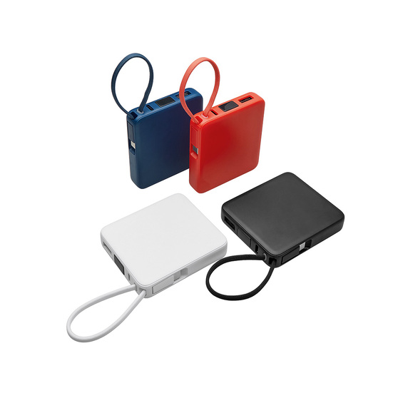 Внешний аккумулятор со встроенным кабелем USB-C «Дэнси», 5000 мАч-6
