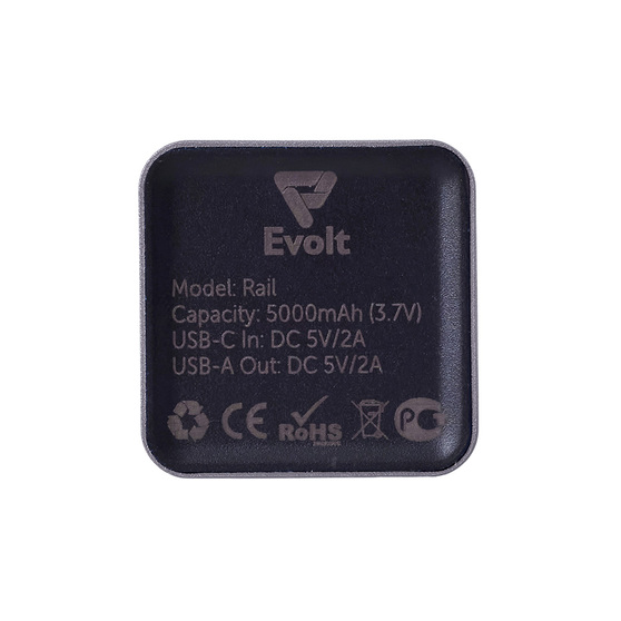 Внешний аккумулятор «Rail» c дисплеем, 5000 mAh-6