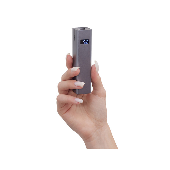 Внешний аккумулятор «Rail» c дисплеем, 5000 mAh-7