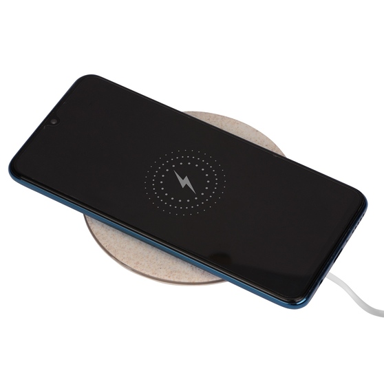 Беспроводное зарядное устройство «Wheatty» из пшеничной соломы, 5W-1