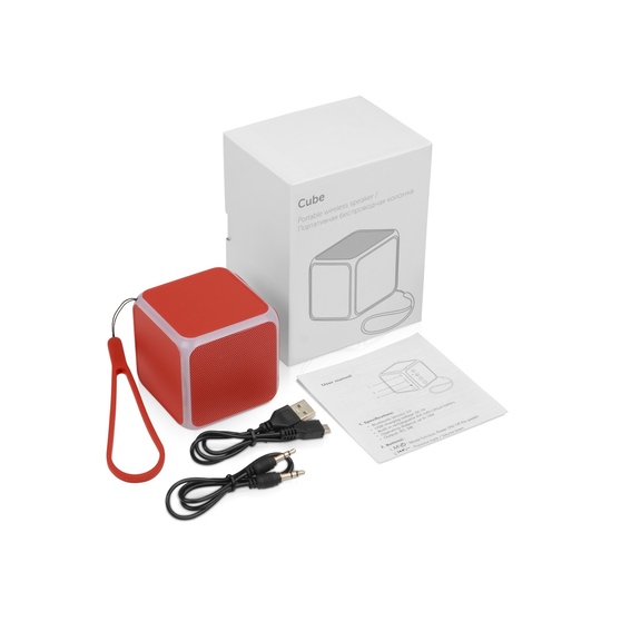 Портативная колонка «Cube» с подсветкой-8