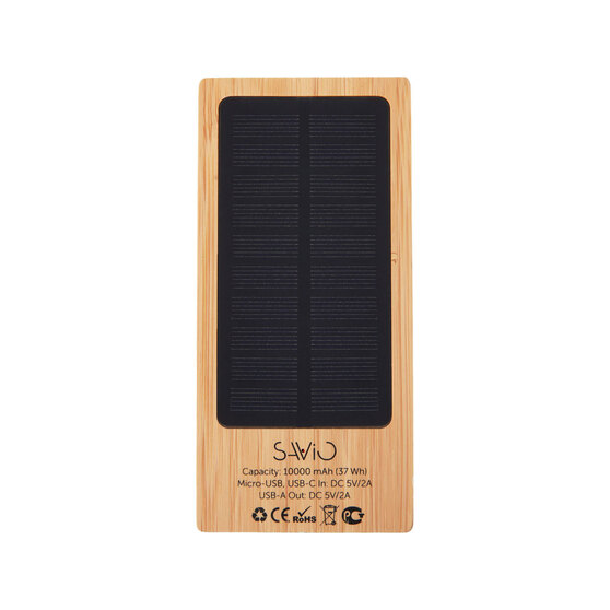 Внешний аккумулятор с подсветкой лого и солнечной панелью «Reedia S1», 10000 mAh-2