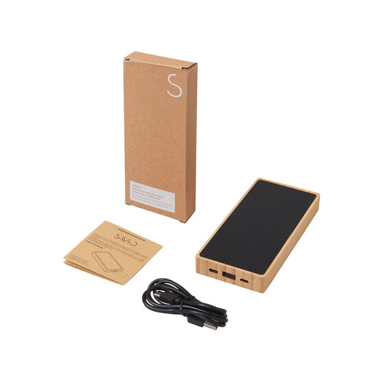 Внешний аккумулятор с подсветкой лого и солнечной панелью «Reedia S1», 10000 mAh-7