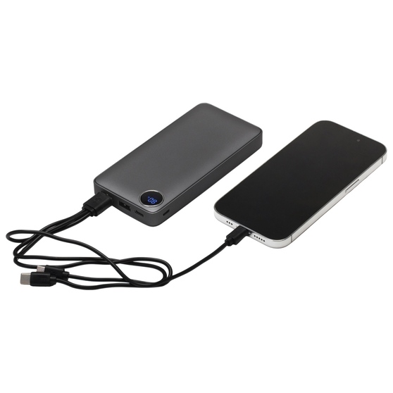 Внешний аккумулятор «Mild», металлик soft-touch, 10 000 mAh-1