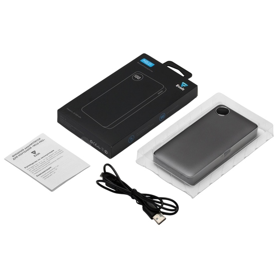 Внешний аккумулятор «Mild», металлик soft-touch, 10 000 mAh-7