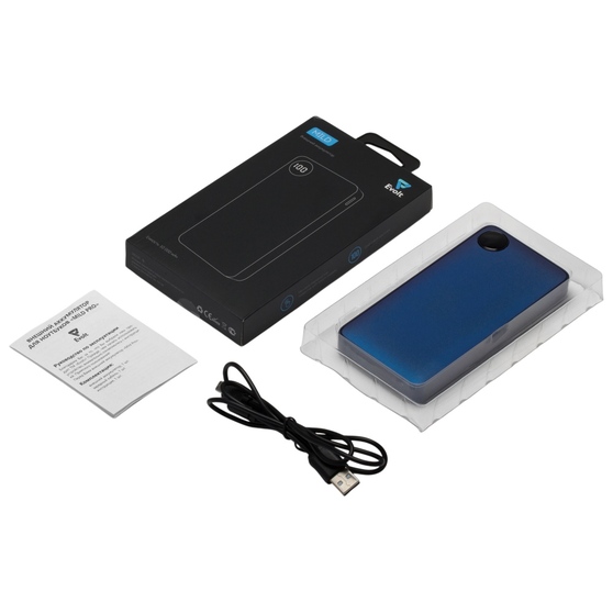 Внешний аккумулятор «Mild», металлик soft-touch, 10 000 mAh-7