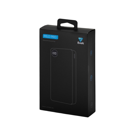 Внешний аккумулятор «Mild Pro» c быстрой зарядкой QC/PD, металлик soft-touch, 20 000 mAh-9