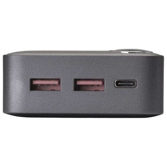 Внешний аккумулятор «Mild Pro» c быстрой зарядкой QC/PD, металлик soft-touch, 20 000 mAh-5