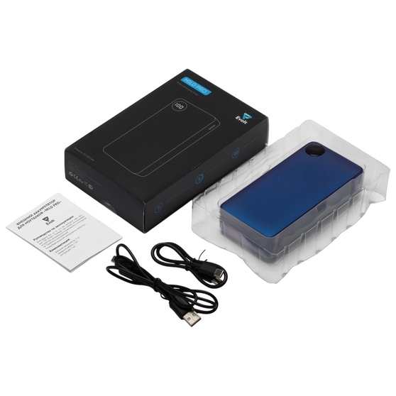 Внешний аккумулятор «Mild Pro» c быстрой зарядкой QC/PD, металлик soft-touch, 20 000 mAh-7