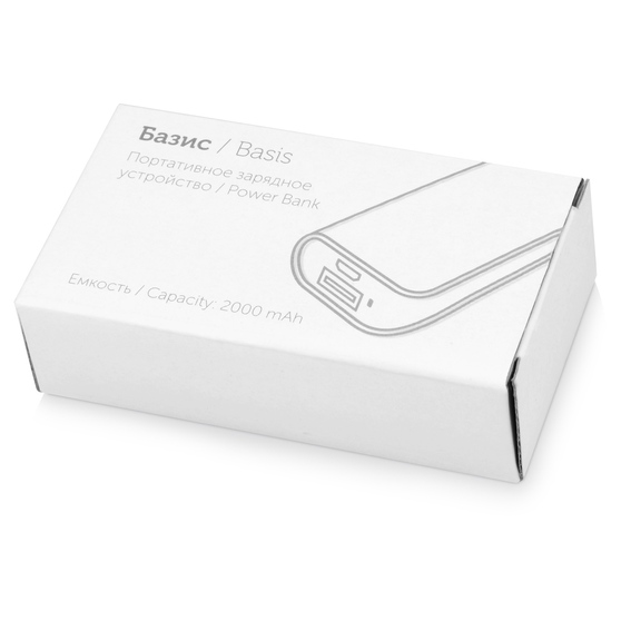 Внешний аккумулятор «Basis», 2000 mAh-3