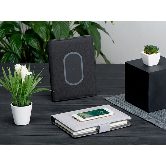 Органайзер с беспроводной зарядкой «Powernote», 5000 mAh-16