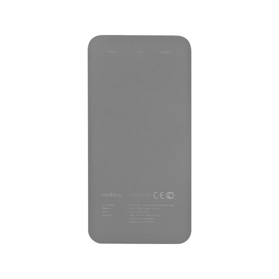 Внешний аккумулятор «NEO PB100», soft touch, 10000 mAh-3