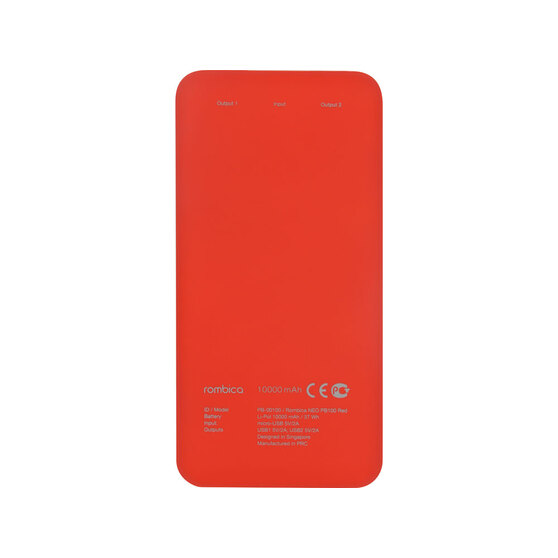 Внешний аккумулятор «NEO PB100», soft touch, 10000 mAh-3