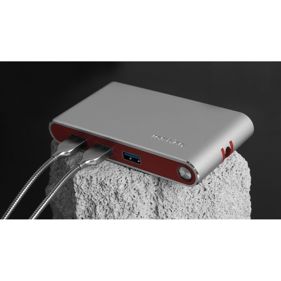 Хаб 8-в-1 Type-C «Hermes», USB 3.0 x 3, Type-C PD, HDMI, LAN, картридер-5