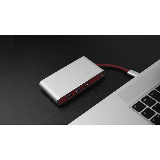 Хаб 8-в-1 Type-C «Hermes», USB 3.0 x 3, Type-C PD, HDMI, LAN, картридер-11