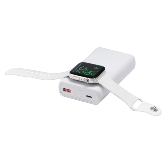Внешний беспроводной аккумулятор 2-в-1 с функцией зарядки Apple Watch, QC/PD «AtomIQ», 10000 мАч-11