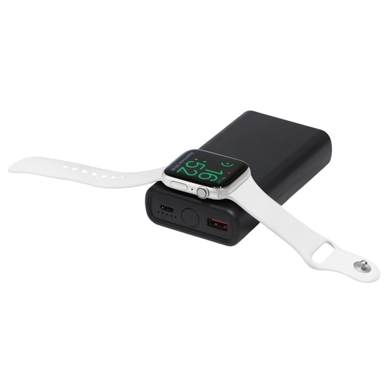 Внешний беспроводной аккумулятор 2-в-1 с функцией зарядки Apple Watch, QC/PD «AtomIQ», 10000 мАч-11