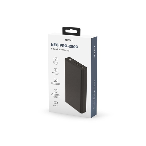 Внешний аккумулятор для ноутбуков «NEO PRO-250C», 25000 mAh-3