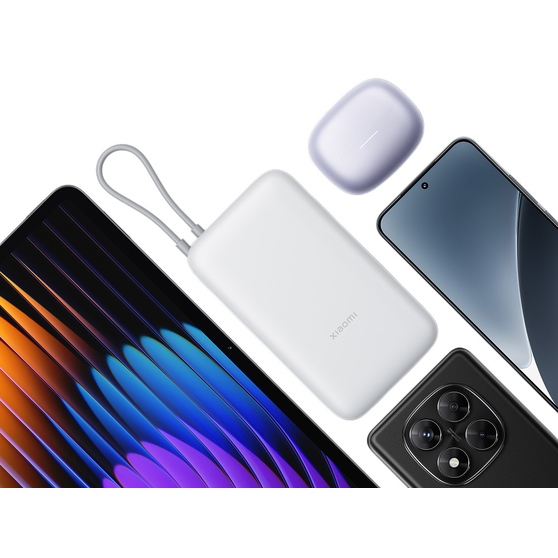 Внешний аккумулятор с встроенным кабелем Xiaomi Power Bank (Integrated Cable), 20000 мАч-6