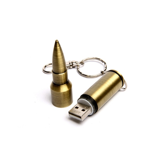 USB 2.0- флешка на 64 Гб в виде патрона от АК-47-1