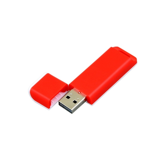 USB 2.0- флешка на 32 Гб с оригинальным двухцветным корпусом-1